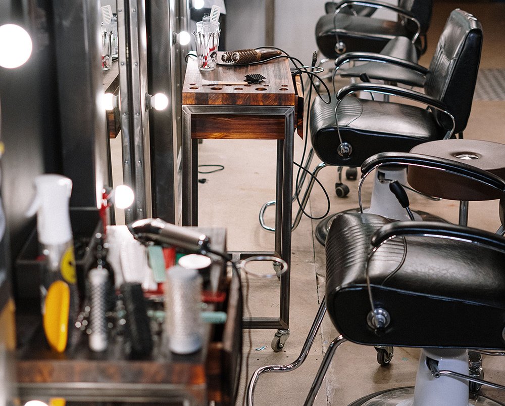 Gulf Royal Saloon barbershop interior